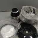 GANIZA Food Processors, Electric Food Chopper with Meat Grinder & Vegetable Chopper - 2 Bowls (8 Cup+8 Cup) with Powerful 450W Copper Motor - Includes 2 Sets of Bi-Level Blades for Fruits/Meat/Nuts (Black)