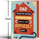 4 x Fathers Day Card Gift for Dad, Father's Day Card from Son Daughter
