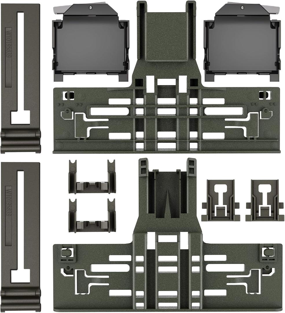 UPGRADED WPW10546503 Dishwasher Top Rack Adjuster & W10195372/3 Dishwasher Adjuster Housing Compatible with Whirlpool Kenmore Maytag JennAir Kitchenaid Dishwasher Part Upper Rack W10546503 KDTM354DSS5