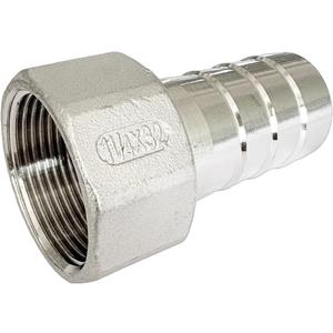 1-1/4"(32mm) Barbed Hose x 1-1/4" NPT Female Barbed Hose Fittings 304 Stainless Steel Home Brew Fitting