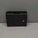 Metal Suggestion Box Locked Mailbox Drop Box with Lock, Wall Mounted, Black - 9.8 x 3 x 7 in