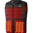 SAVIOR HEAT Men’s Heated Vest, Lightweight Water-Resistant Insulated Electric Heating Vest for Camping Hiking, Size XXL