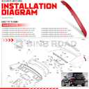 Left Rear Bumper Reflector Trim Driver Side Compatible with Mercedes Benz ML350 ML400 GLE350 GLE400 (Replaces 1668200074)
