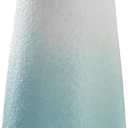 Ceramic Vases, Blue White vase for Home Decor, Minimalist Vase, Modern Home Decor, Dried Flower Vase, Shelf Decor Bathroom, Kitchen, Living Room Centerpieces. (White Cyan)