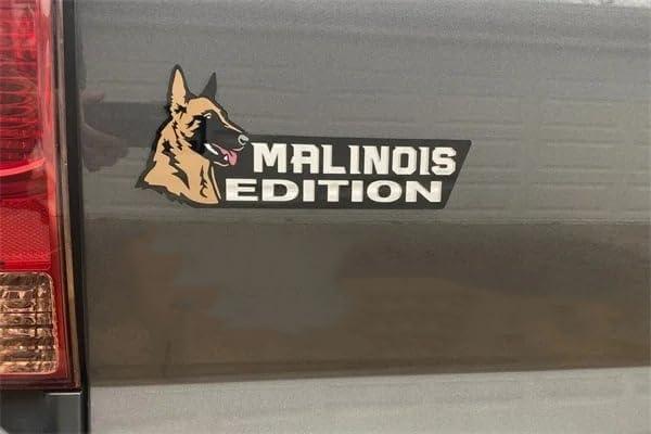 Dog Edition Car Badges Laser Cutting 3D Badge Automotive Decals Stickers for Truck Rv Boat Exterior Decoration, Funy Animal Decor Car Accessories Gifts (Belgian Malinois)