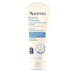 Aveeno Eczema Therapy Daily Moisturizing Body Cream for Sensitive Skin, Soothing Eczema Relief Cream, Colloidal Oatmeal & Ceramide for Dry & Itchy Skin, Steroid- & Fragrance-Free, 7.3 oz (7.3 Ounce (Pack of 1))