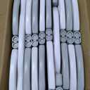 Uanlauo 10 Panel Foldable Playpen for Babies and Toddlers, Baby Fence Play Area with Secure Gate, Easy Assemble Play Yard (Grey+White)