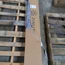 Zinus Walter Standard Profile Metal Smart Box Spring / Mattress Foundation / Wood Slat Support / Easy Assembly (Queen, White, Black)