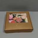 Ling's moment Fake Flowers Box, Faux Artificial Greenery Stems Foam Roses Silk Peonies Orchid Poppy Fabic Flower for Centerpieces Bouquet Wedding Vase Floral Decorations, Coral & Ivory, Grand Combo