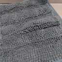 H.VERSAILTEX Bath Mats for Bathroom Non Slip Luxury Chenille Striped Bath Rug Absorbent Non Skid Fluffy Soft Shaggy Rugs Washable Plush Carpet Mats for Bath Room, Tub