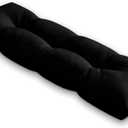 Bench Cushion for Indoor/Outdoor Furniture, Waterproof Patio Bench Seat Cushion with Non-Slip Bottom, 48x16x4 inch, Black