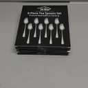 8-Piece 6.7 Inches Stainless Steel Tea Spoon, Durable Dishwasher Safe Teaspoons, Silverware Dessert Spoons, Small Spoons For Restaurant, Hotel