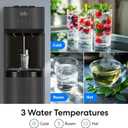 Brio Self Cleaning Bottom Loading Water Cooler Water Dispenser Black Stainless Steel - 3 Temperature Settings - Hot, Room & Cold Water