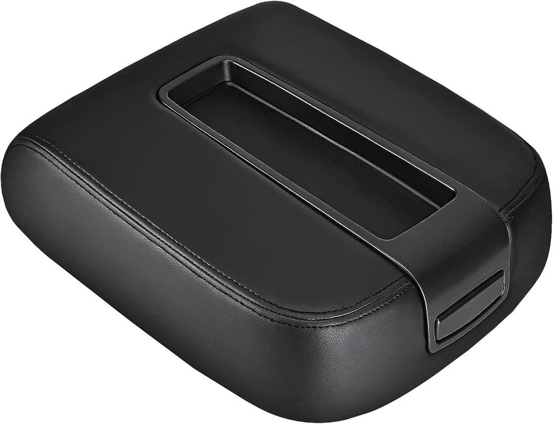UMISHI Center Console lid Armrest Cover Replacement for 2007-2014 Chevy Avalanche Silverado Suburban 1500 2500 GMC Yukon Sierra 2500HD 3500HD Armrest Center Console Cover Lid Kit 15217111 (Black)