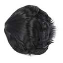 ZJchao Men Wig Fashionable Synthetic Short Hair Toupee Breathable Men Hairpiece Students (Black)