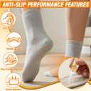 2 x Sock Stop Anti Slip Adhesive 100ml 2 Pack, Water Based Odorless Clear Sock Glue with Precision Tip, Quick Dry Washable Non Slip Grip Coating for Socks, Rugs, Bath Mats, Blankets and Household Fabrics