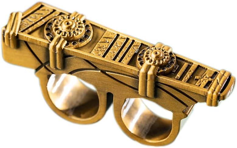 A&C Hero Sling Ring Props Magic Power Ring Cosplay for Halloween Gifts Accessories(Gold)