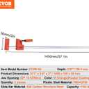 VEVOR Bar Clamps for Woodworking, 2-Pack 50" Parallel Clamp Set, F Clamp with 1100 lbs Load Limit, Even Pressure, High-strength Plastic and Carbon Steel, Wood clamps for Woodworking Metal Working