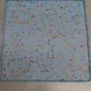 Ptlom Dog Food Mat Anti-Slip Dog Bowl Mats for Food and Water, Waterproof Pet Placemat Prevents Messy Spill to Floor, Silicone Puppy Feeding Tray for Small, Medium and Large Dogs Cats, Blue (11.8"L x 11.8"W)