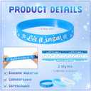 Capoda 86 Pcs Winter Party Favors Birthday Supplies 12 Snowflake Drawstring Bags 12 Silicone Bracelets 12 Keychains 50 Stickers for Christmas Winter Party Supplies Holiday Gifts Goodie Bag Stuffers