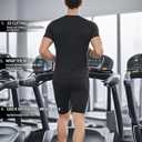 5 Pack Compression Shorts Men with Pocket Spandex Athletic Baselayer Shorts Quick Dry Compression Sports Underwear (Black, XXXL)