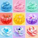 2 x 9 Pack Slime Kit - 6 Butter & 3 Jelly Cube Crunchy Slime with Astronaut Add-ins, Soft & Non Stick, Party Favors for Girls & Boys, Birthday Favors, Stress Relief Toys for Girls and Boys