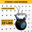ELEAD 45-Piece Pegboard Hooks J-Hook, Silver J Hooks for Pegboard, Fits 1/8 & 3/16 Pegboards, Heavy Duty Peg Board Hooks for Hanging Keys, Retail Items & Small Tools