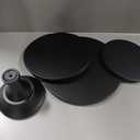 HBlife 3 Pcs Cake Stand, Black Cake Stand Set Disc Diameter 8" 10" 12", Perfect Dessert Table Display Set, Cupcake&Cake&Dessert Stands for Party, Wedding, Birthday, Baby Shower, Anniversary (Metal)