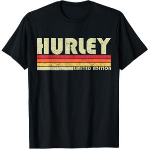 Retro Hurley Home State Cool 70s 80s Style Sunset T-Shirt, Large