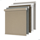 Blackout Roller Shades for Windows,Cordless,Pull Down Roller Blinds,Thermal Insulated Linen Fabric UV Protection,Window Shades Blinds for Home,Door,Easy to Install,Blackout-Beige,Customize Now