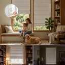 EINZUFUF Blackout No Drill Roman Shades, 28" W x 64" H, Off White