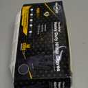 TitanFlex Heavy Duty Black Industrial Nitrile Gloves with Raised Diamond Texture, Latex Free (6mil/8mil) (M, Black)