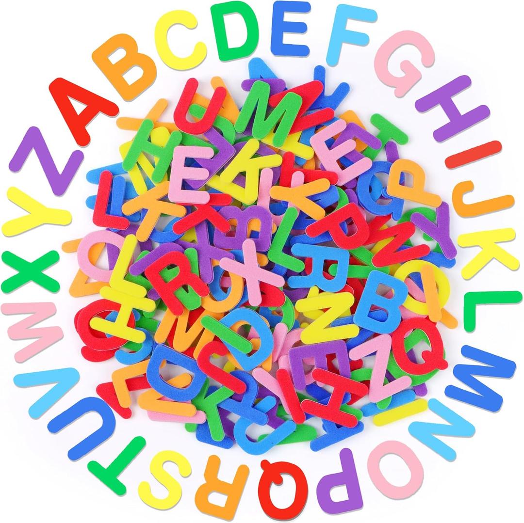1312 PCS Letter Stickers, Foam Letter Stickers, Self Adhesive ABC Alphabet Sticker, Foam Sticker for Kids Crafts, Stick On Letters for School Project DIY Craft Supplies Party Decorations(Rich Colors)