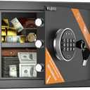 WASJOYE Home Cabinet Safe Box - Fireproof Safe with Digital Keypad Safety Key Lock, 1.2 Cu Ft Safes Box for Home Business Office Hotel Money Document Jewellery Medicine Passport Watch Storage.   No keys, locked.