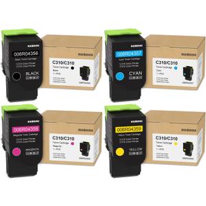 C310 C315 Toner Cartridge Set (4-Pack BK/C/M/Y) Replacement for Xerox 006R04356 006R04357 006R04358 006R04359 Toner for C310 C315 C310DNI C315DNI Printer