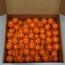 Charniol 100 Pcs Mini Basketball Party Favors Stress Balls Foam Sports Party Favors Mini Basketball Stress Ball for Anxiety Relief Teens Adults School Reward, Party Bag Supplies (Orange)