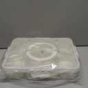 Divided Serving Tray for Candy, Condiment, Fruits and Nuts - Dishwasher Safe Snackle Box Container with Lid - Portable Charcuterie Board for Parties, Picnics, Travel and On-the-Go Snacking (8 Cups)