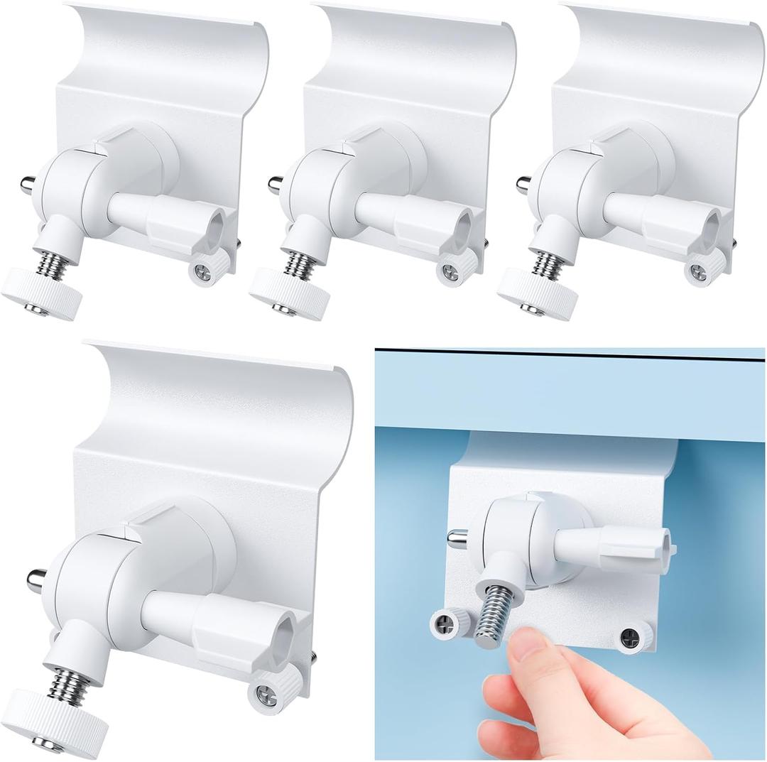 2 Pcs Vinyl Siding Clips Hooks for Mounting Security Camera Hanger No Drill Outdoor Weatherproof Stainless Steel Vinyl Hooks Compatible with Ring Stick Cam Compatible with Indoor Cam