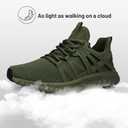 Abboos Women's Sneakers Walking Shoes - Slip on Tennis Casual Athletic Shoes Memory Foam Lightweight Gym Work Shoe ​Green Size 9.5