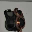 Motorcycle Goggles, 2 Pack Vintage Pilot Style Riding Goggle Burning Man Goggles for Men Women Youth Adult (Black + Brown / Gray Lens)