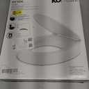 KOHLER 25876-0 Hyten 3" Height, Elevated Soft Close Round Toilet Seat, Contoured Seat with Grip-Tight Bumpers, Quick-Attach Hardware, White