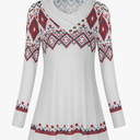 Miusey Women's Long Sleeve Cowl Neck Form Fitting Casual Tunic Top Blouse 3XL