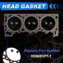 4.0 Full Head Gasket Set w/Cylinder Head Bolts Fit for Ford Mazda B4000 4.0L 1997-2000 244CID OHV VIN X HS9081PT-1 CS9724-1 ES72794