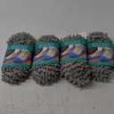 Grey Dusting Slippers - Floor and Mop Socks, Microfibre Dusting Slippers, Floor Buffer, Cleaning Tools, Overshoe Dusters (Pair of 4)