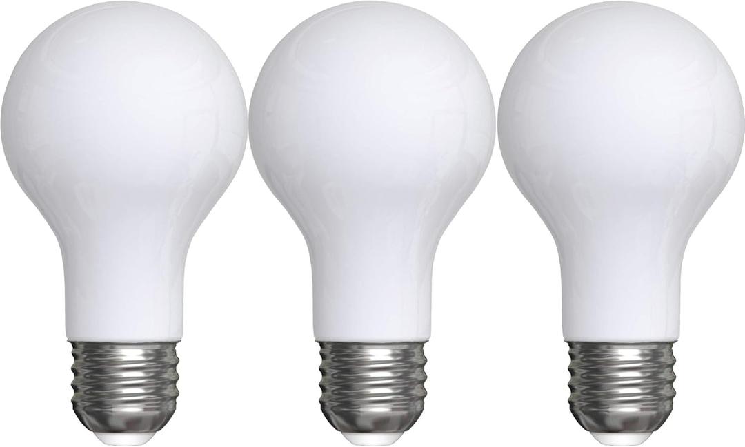 GE LED Light Bulbs, 60 Watt, Daylight, A19 (3 Pack)