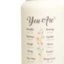 Christian Gifts for Women, Inspiration Water Bottle 32oz Stainless Steel Insulated with Lid, Religious Gifts for Mom Friends Ladies on Birthday Mother's Day Christmas