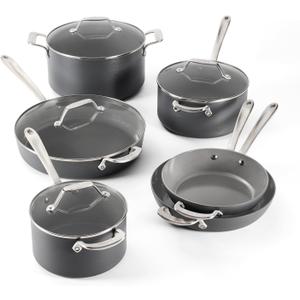 All-Clad HA1 Ceramic Nonstick, 10-Piece Pots & Pans Set, Induction Ready