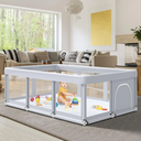 Baby Playpen Play Pens for Babies and Toddlers Baby Fence Baby Play Yards for Indoor & Outdoor with Breathable Mesh Anti-Fall Playpen