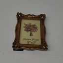 Vintage Picture Frame 5x7 Inch, Ornate Antique Photo Frames with Glass Front, Baroque Design, Tabletop & Wall Hanging, Photo Gallery, Gold