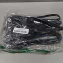 Elecan Flat Plug Extension Cord 10 Ft 2 Pack with Slim Space-Saving Plug Design, Thin Flat Cable Low Profile Power Cord 3 Prong Grounded Wire, 16 Gauge 13 A/125 V-Black-ETL Certified